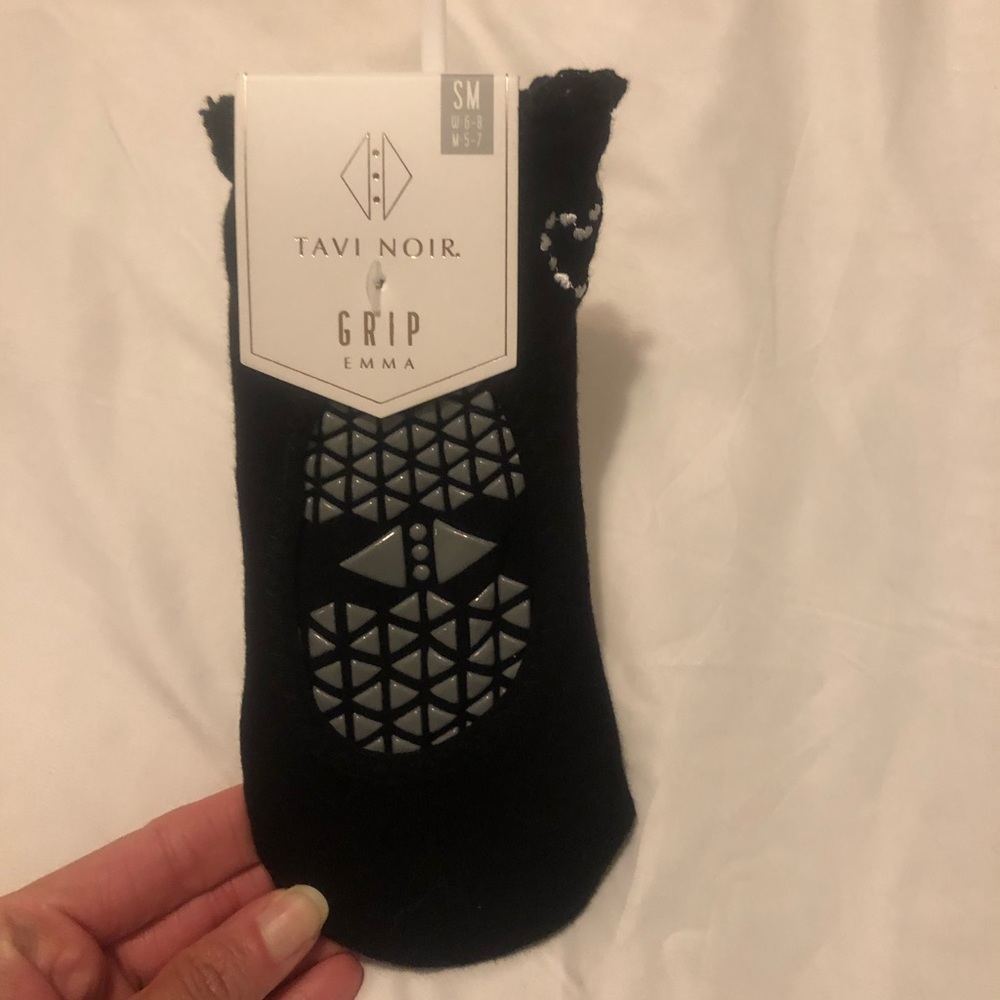 Tavi Noir heart Grip Socks